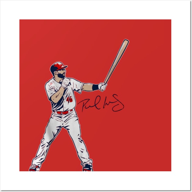 Paul Goldschmidt Superstar Pose Wall Art by lavonneroberson